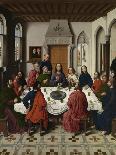 The Last Supper Altarpiece: Meeting of Abraham and Melchizedek (Left Wing), 1464-1468-Dirk Bouts-Framed Premier Image Canvas