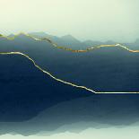 Gold Lined Alps-Dirk Wüstenhagen-Framed Stretched Canvas