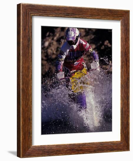 Dirt Biking, Colorado, USA-Lee Kopfler-Framed Photographic Print