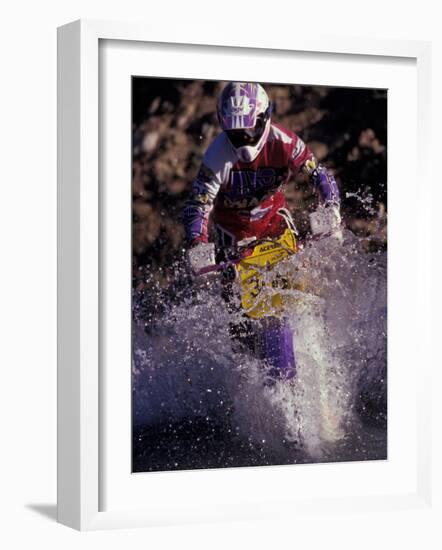 Dirt Biking, Colorado, USA-Lee Kopfler-Framed Photographic Print