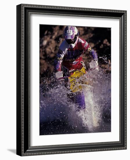 Dirt Biking, Colorado, USA-Lee Kopfler-Framed Photographic Print