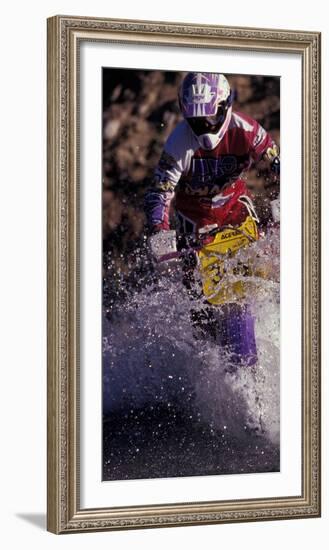 Dirt Biking, Colorado, USA-Lee Kopfler-Framed Photographic Print