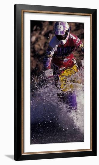 Dirt Biking, Colorado, USA-Lee Kopfler-Framed Photographic Print