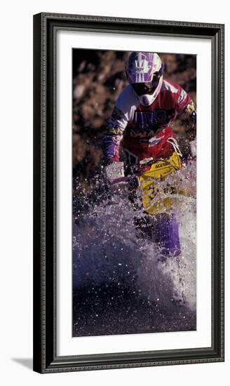 Dirt Biking, Colorado, USA-Lee Kopfler-Framed Photographic Print