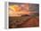 Dirt Road in the Desert at Sunset with a Colorful Sky, Tiras Mountains, Namibia-Frances Gallogly-Framed Premier Image Canvas