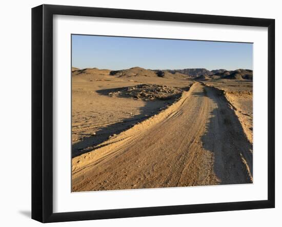 Dirt Road, Nubian Desert, Sudan, Africa-Groenendijk Peter-Framed Photographic Print