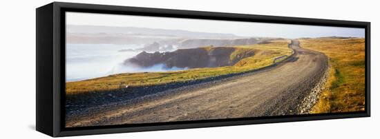 Dirt Road Passing Through a Landscape, Cape Bonavista, Newfoundland, Newfoundland and Labrador-null-Framed Premier Image Canvas