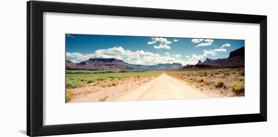 Dirt Road Passing Through a Landscape, Onion Creek, Moab, Utah, USA-null-Framed Photographic Print