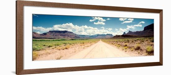 Dirt Road Passing Through a Landscape, Onion Creek, Moab, Utah, USA-null-Framed Photographic Print