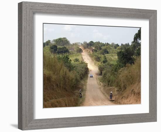 Dirt Road, Uganda, Africa-Ivan Vdovin-Framed Photographic Print