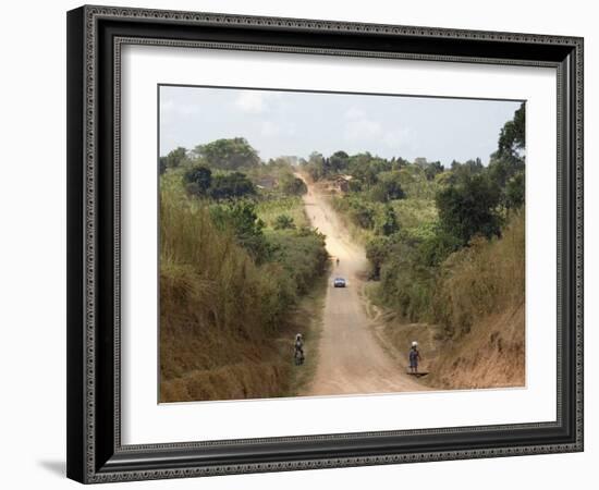 Dirt Road, Uganda, Africa-Ivan Vdovin-Framed Photographic Print