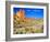 Dirt Trail Through Sagebrush and Tall Redstone Cliffs, Owyhee Area, Oregon, USA-Janis Miglavs-Framed Photographic Print