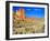 Dirt Trail Through Sagebrush and Tall Redstone Cliffs, Owyhee Area, Oregon, USA-Janis Miglavs-Framed Photographic Print