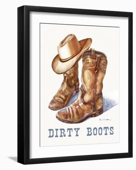 Dirty Boots-Paul Mathenia-Framed Art Print