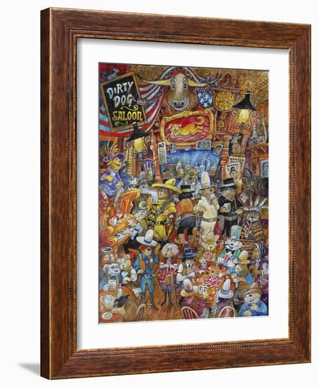 Dirty Dog Saloon-Bill Bell-Framed Giclee Print