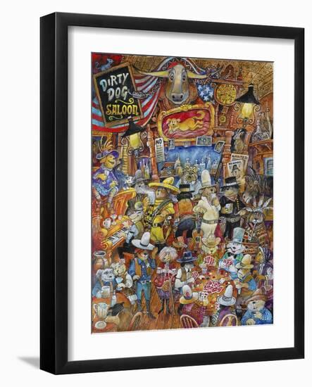 Dirty Dog Saloon-Bill Bell-Framed Giclee Print