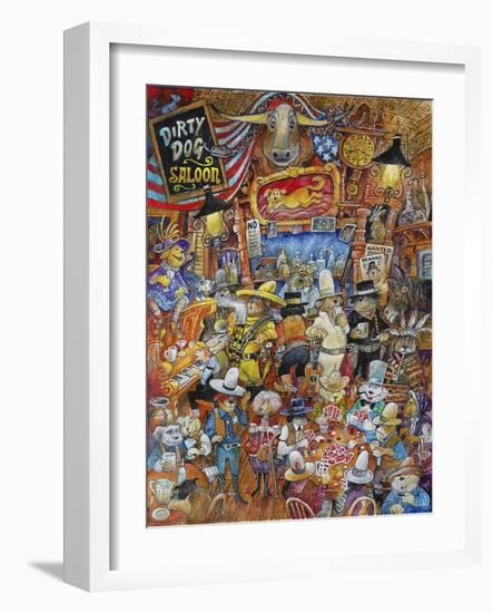 Dirty Dog Saloon-Bill Bell-Framed Giclee Print