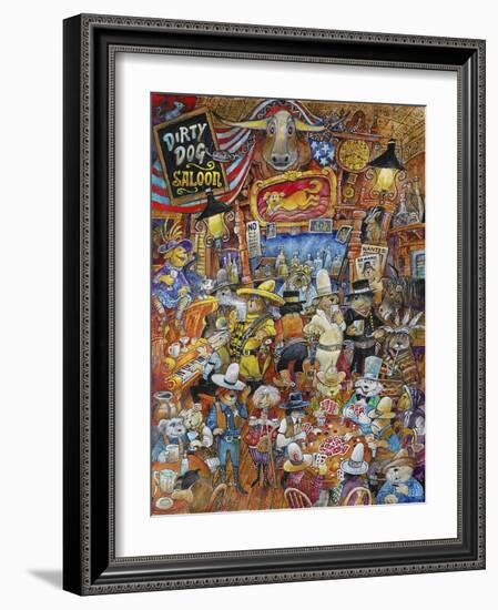 Dirty Dog Saloon-Bill Bell-Framed Giclee Print