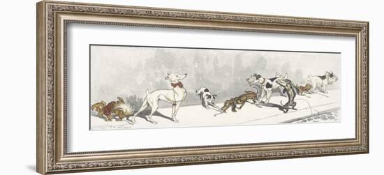 Dirty Dogs Of Paris I-Boris O'Klein-Framed Premium Giclee Print