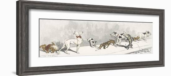 Dirty Dogs Of Paris I-Boris O'Klein-Framed Premium Giclee Print