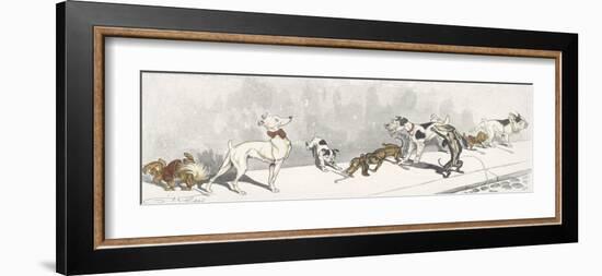 Dirty Dogs Of Paris I-Boris O'Klein-Framed Premium Giclee Print