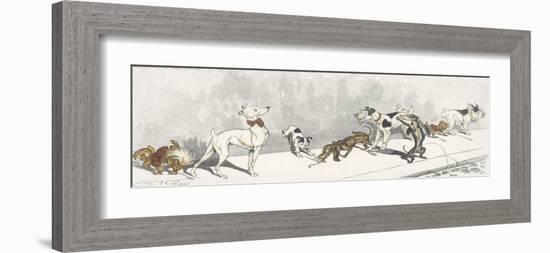 Dirty Dogs Of Paris I-Boris O'Klein-Framed Premium Giclee Print