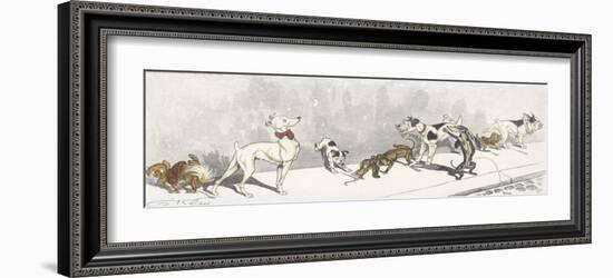 Dirty Dogs Of Paris I-Boris O'Klein-Framed Premium Giclee Print