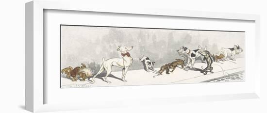 Dirty Dogs Of Paris I-Boris O'Klein-Framed Premium Giclee Print