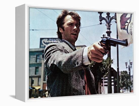 Dirty Harry, Clint Eastwood, 1971-null-Framed Stretched Canvas