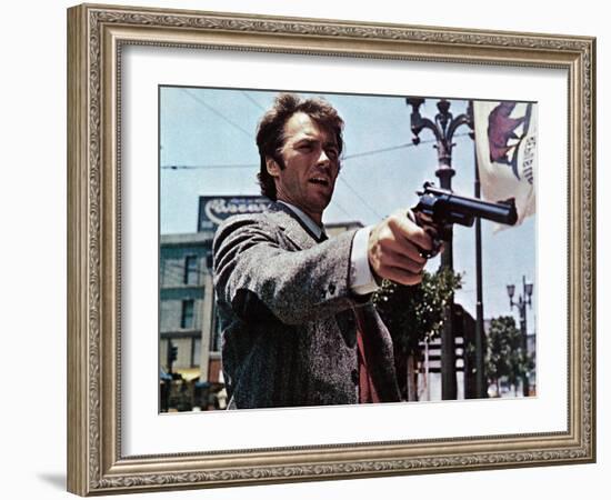 Dirty Harry, Clint Eastwood, 1971-null-Framed Photo