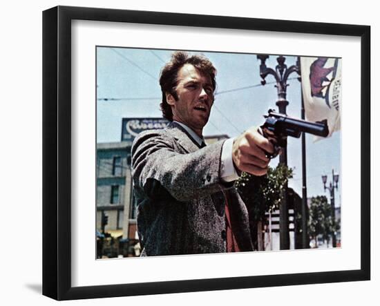 Dirty Harry, Clint Eastwood, 1971-null-Framed Photo