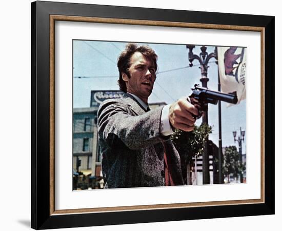 Dirty Harry, Clint Eastwood, 1971-null-Framed Photo