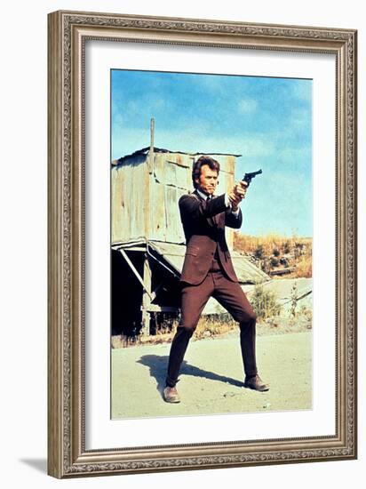 Dirty Harry, Clint Eastwood, 1971-null-Framed Premium Photographic Print