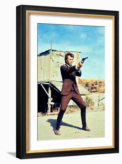 Dirty Harry, Clint Eastwood, 1971-null-Framed Premium Photographic Print