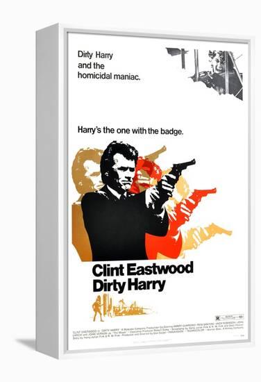 Dirty Harry, Clint Eastwood, 1971-null-Framed Stretched Canvas