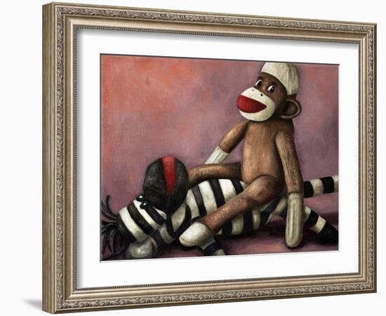 Dirty Socks Playing Dirty-Leah Saulnier-Framed Giclee Print