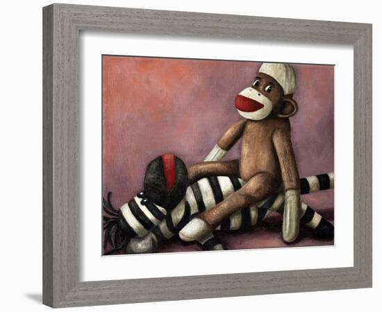 Dirty Socks Playing Dirty-Leah Saulnier-Framed Giclee Print