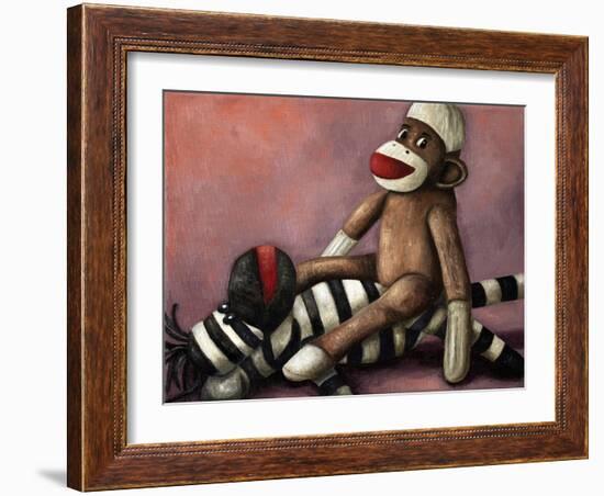 Dirty Socks Playing Dirty-Leah Saulnier-Framed Giclee Print