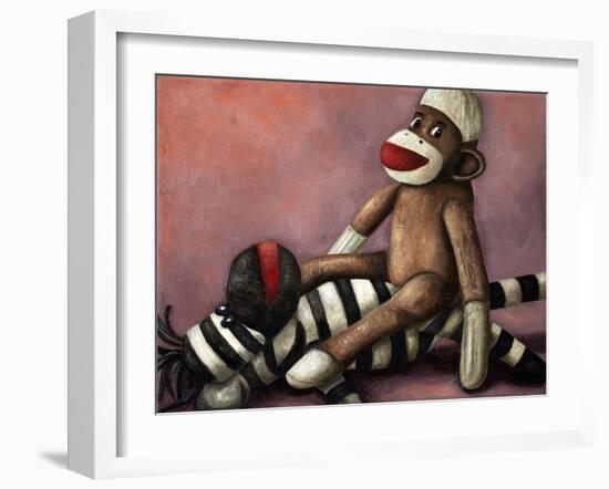 Dirty Socks Playing Dirty-Leah Saulnier-Framed Giclee Print