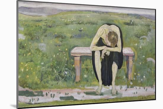 Disappointed. (Young Man) 1891-Ferdinand Hodler-Mounted Giclee Print