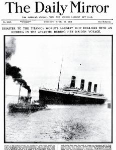 Disaster to the Titanic: Worlds Largest Ship Collides with Iceberg During Her Maiden Voyage