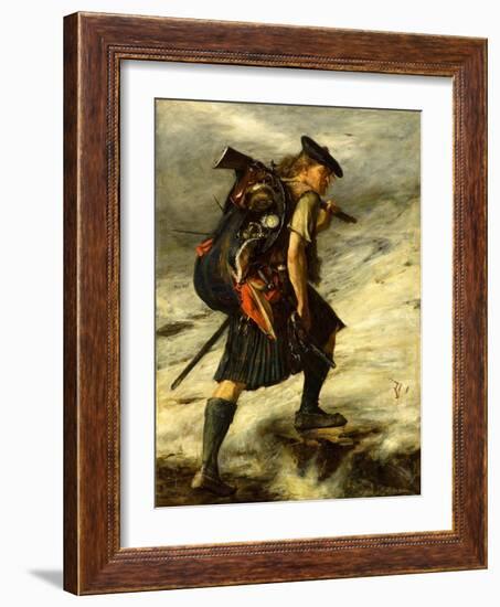 Disbanded, 1877 (Oil on Canvas)-John Pettie-Framed Giclee Print