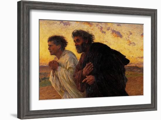 Disciples Peter and John Running at the Sepulchre on the Morning of the Resurrection-null-Framed Giclee Print