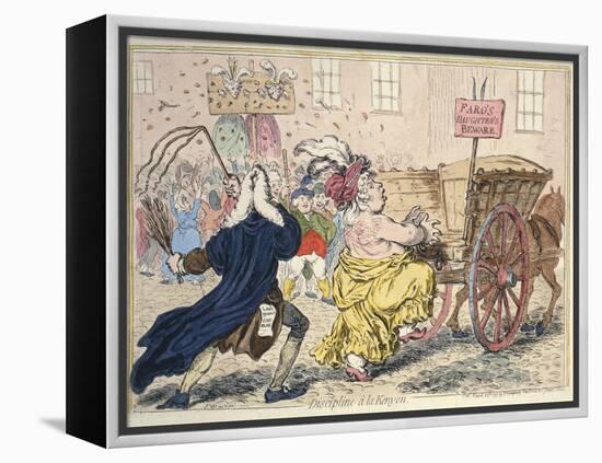 'Discipline A La Kenyon', March 25Th 1797 (Hand-Coloured Etching)-James Gillray-Framed Premier Image Canvas