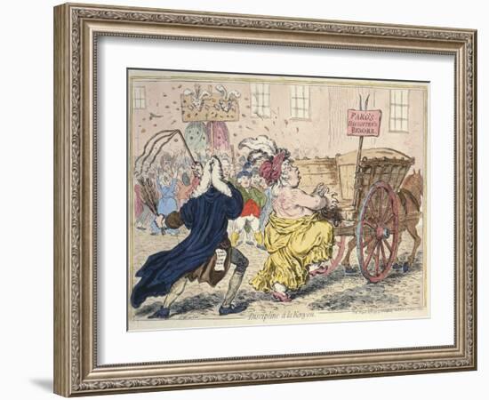 'Discipline A La Kenyon', March 25Th 1797 (Hand-Coloured Etching)-James Gillray-Framed Giclee Print