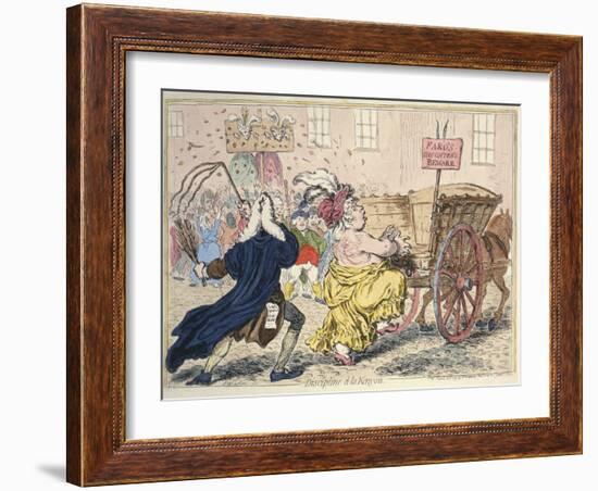 'Discipline A La Kenyon', March 25Th 1797 (Hand-Coloured Etching)-James Gillray-Framed Giclee Print