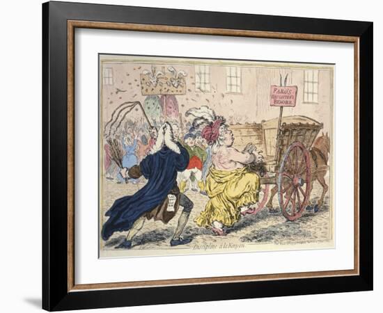 'Discipline A La Kenyon', March 25Th 1797 (Hand-Coloured Etching)-James Gillray-Framed Giclee Print