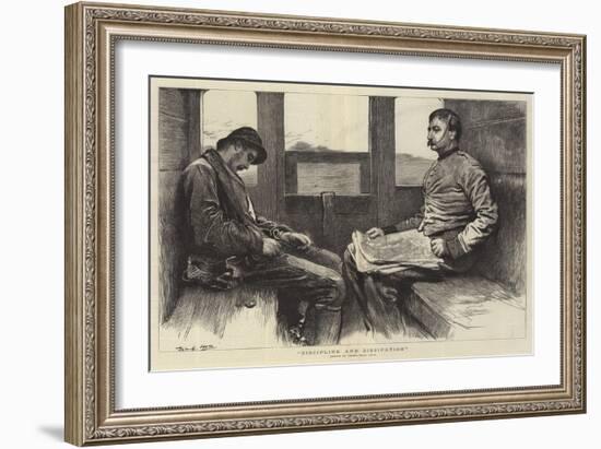 Discipline and Dissipation-Frank Holl-Framed Giclee Print