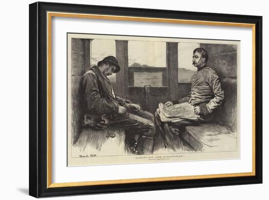 Discipline and Dissipation-Frank Holl-Framed Giclee Print