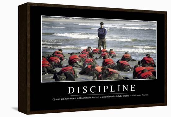 Discipline: Citation Et Affiche D'Inspiration Et Motivation-null-Framed Premier Image Canvas